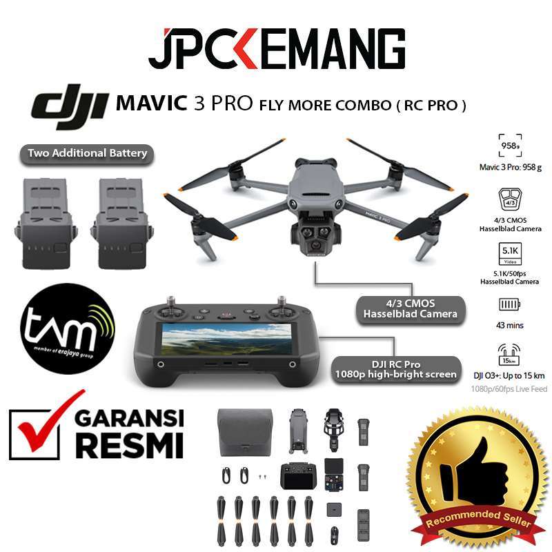 Promo Jpc Kemang Dji Mavic 3 Pro Fly More Combo With Rc Pro Drone ...