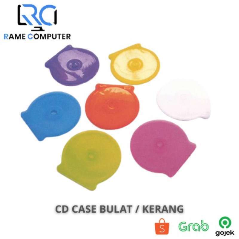Jual Kotak CD Case Oval / CD Kerang Tempat DVD Plastik CDK01 di