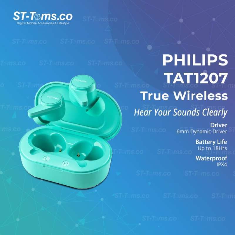 Jual Philips TAT1207 / TAT 1207 Sport True Wireless TWS Bluetooth ...