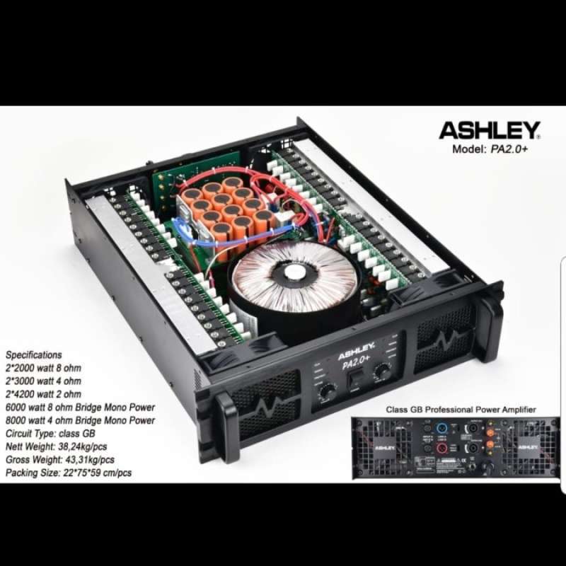 Jual Power Amplifier Ashley Pa2.0/pa 2.0 Class Gb Original Di Seller