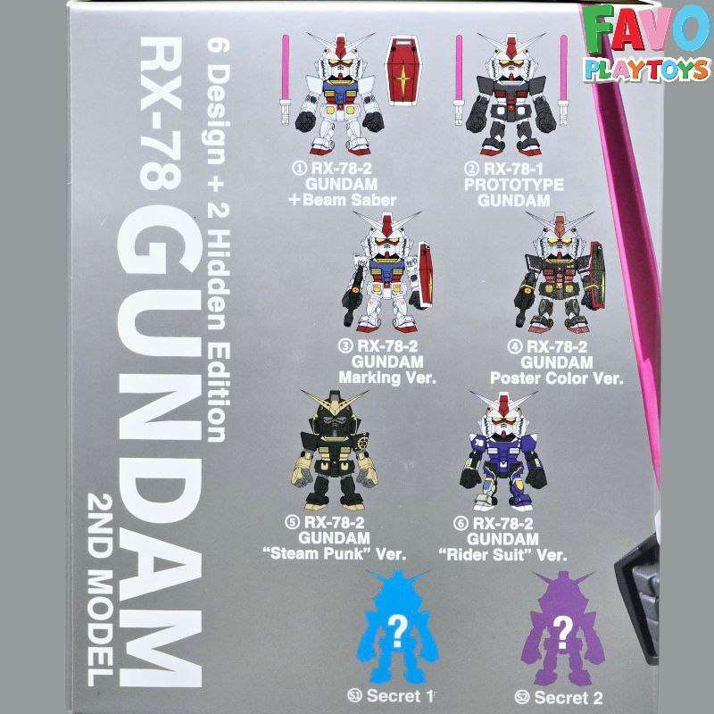 Promo Bandai Qmsv Mini Rx-78 Gundam 2nd Model Series - Full Set 8 Pcs ...