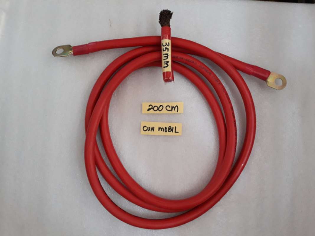Promo Kabel Aki 35 Mm 24v 200 Cm Untuk Stater Mesin Diesel Atau Genset