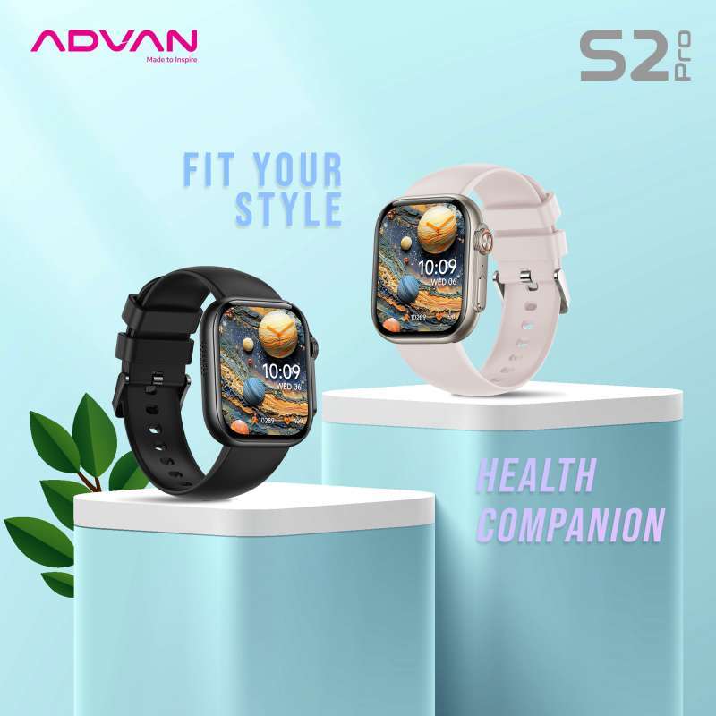 Jual Advan Smartwatch S2 Pro Amoled 1.95 Clear Display Ai Voice Baterai ...