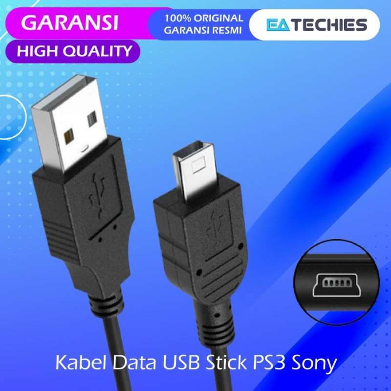 Jual Kabel Ps3 USB Charger Cas Kabel Data Dualshock Ds3 Ori