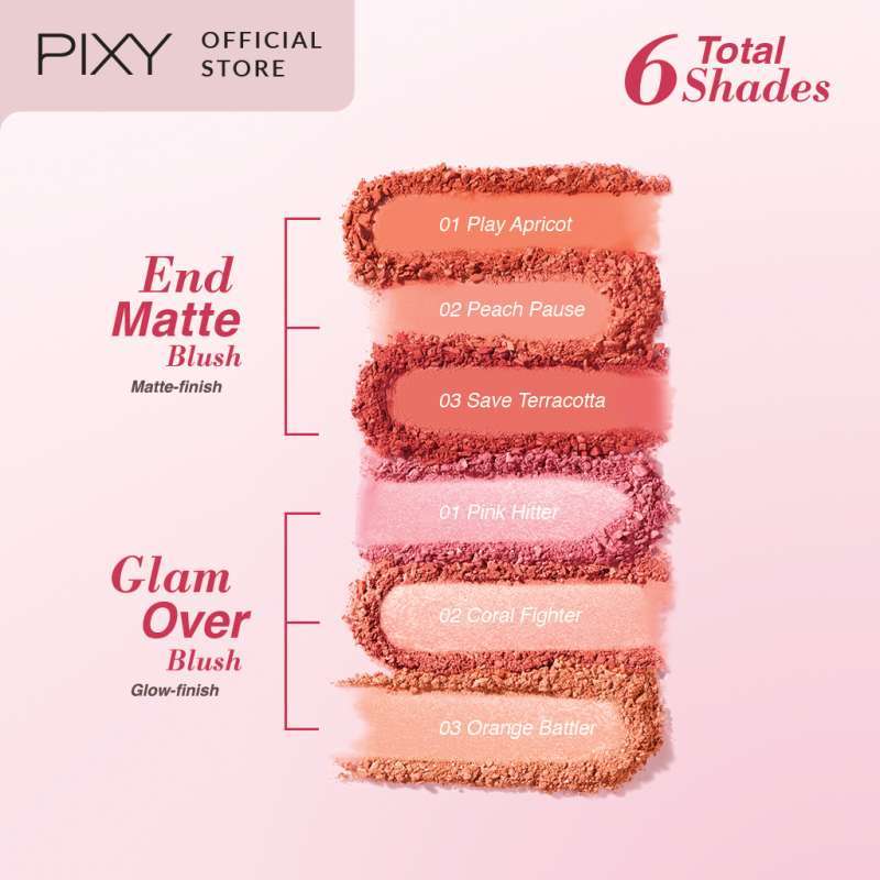 Jual Pixy Glamover Blush Get Ready For The Glowing Look 4gr Blush On
