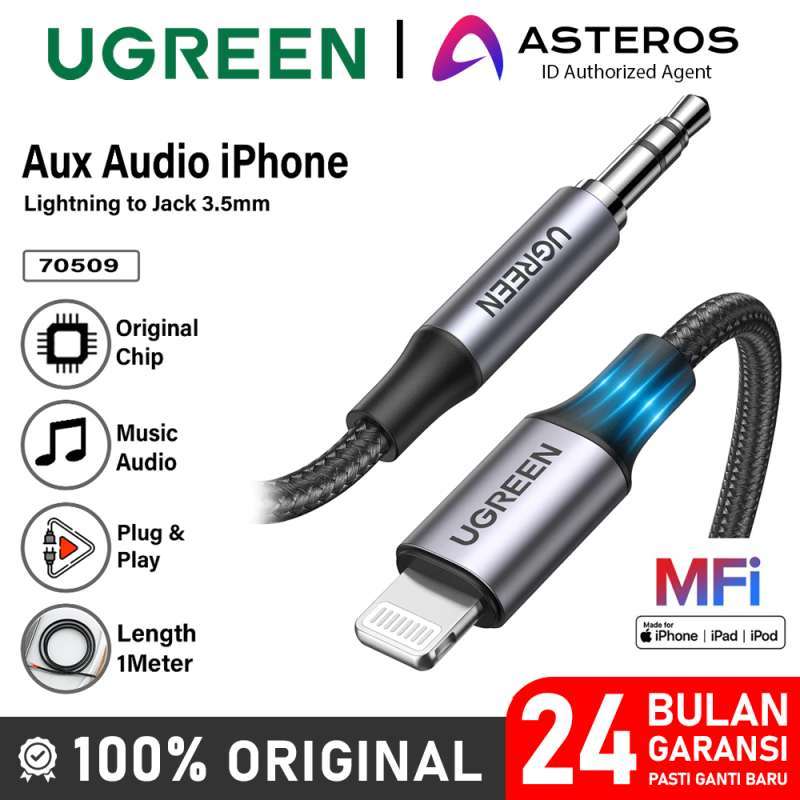 UGREEN Kabel Aux iPhone Lightning MFi to Audio Converter 70509