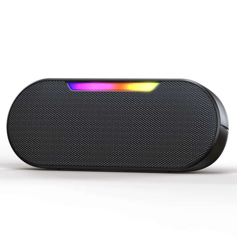ROBOT Bluetooth Speaker RB230 in Black with 5W Power and Big Bass for True Stereo Sound by Simultaneous Connection, Ideal for Audiophiles