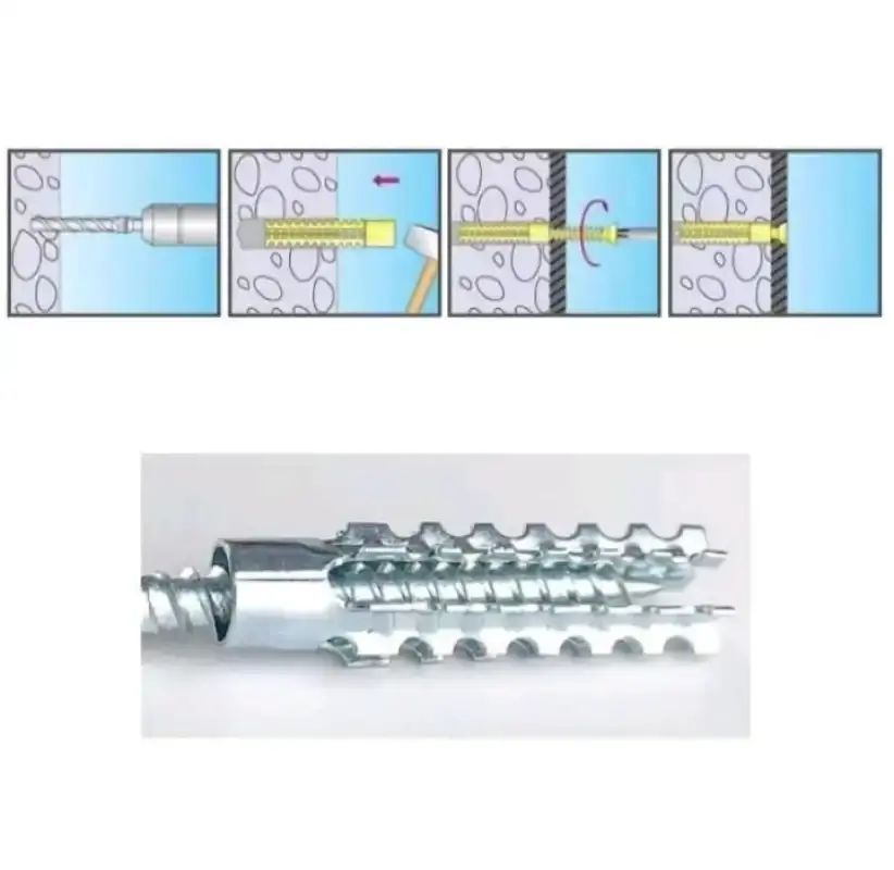 Angkur Box Jual Angkur Baut Tembok Besi M6 M8 M10, (1 Fisher + 1 Scrup )fischer ...
