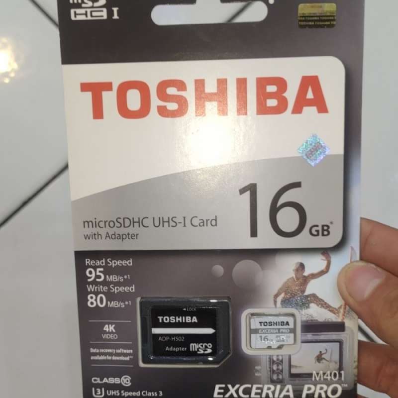 Promo Toshiba Exceria Pro 16gb Micro Sd Speed 95mb/s Support 4k