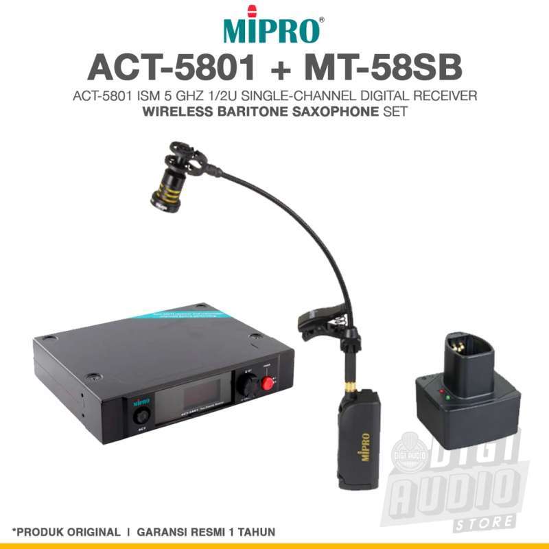 Promo Digital Wireless Microphone Saxophone 5 Ghz MIPRO ACT5801 + MT