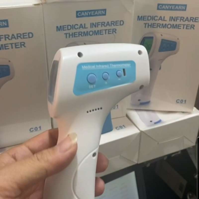 Promo thermometer gun alat ukur suhu badan akurat resmi Diskon 23 di