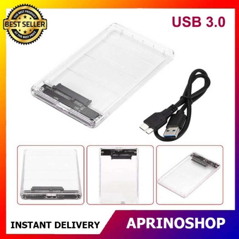 Promo casing hdd ssd 3 0 transparan 2 5 usb sata external case harddisk