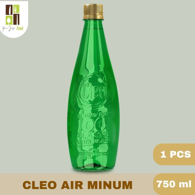 Jual Cleo Eco Go Green / Air Mineral / Air Minum Botol Hijau 750ml 1
