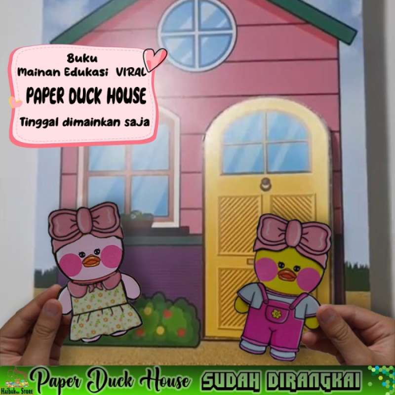 Promo Paper Duck House Viral SUDAH DIRANGKAI Mainan Edukasi Anak Quite