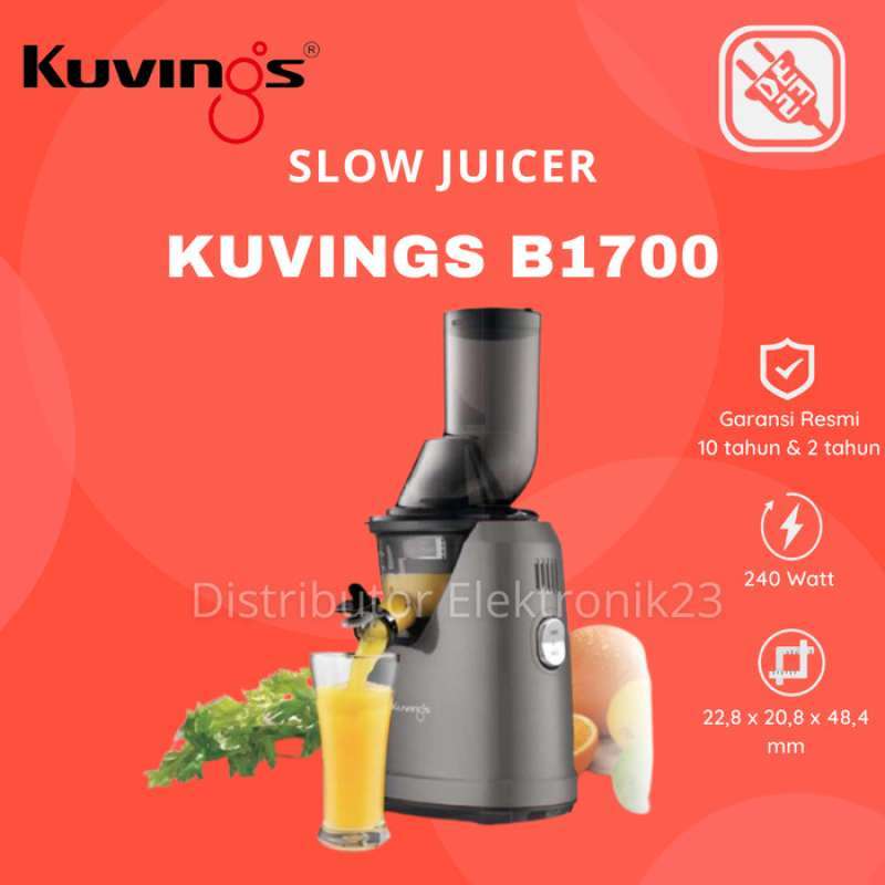 Jual Kuvings B1700 Dark Silver Blender Whole Slow Juicer Extractor Buah