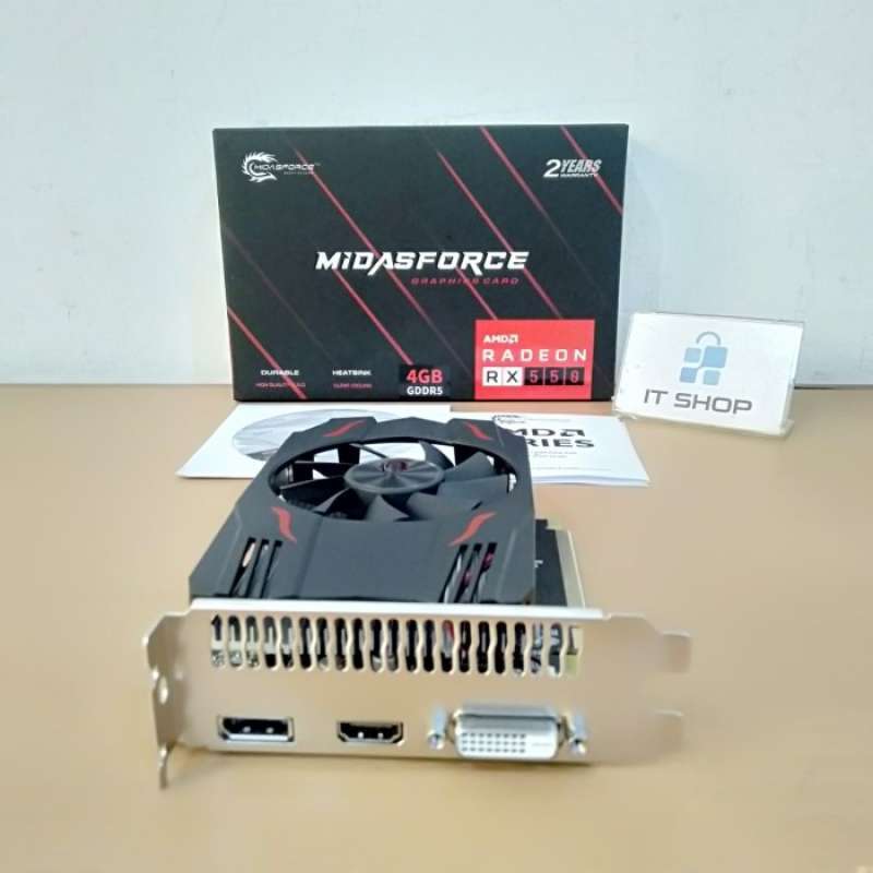 Jual Vga Midasforce Amd Rx 550 4gb Gddr5 128bit - Vga Midas Rx 550 Di ...