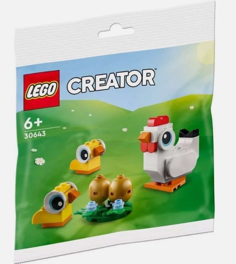 LEGO Creator 30643 Easter Chickens Polybag Brick Toys Chicken Farmer  Building Kid Toy Mainan Balok Anak