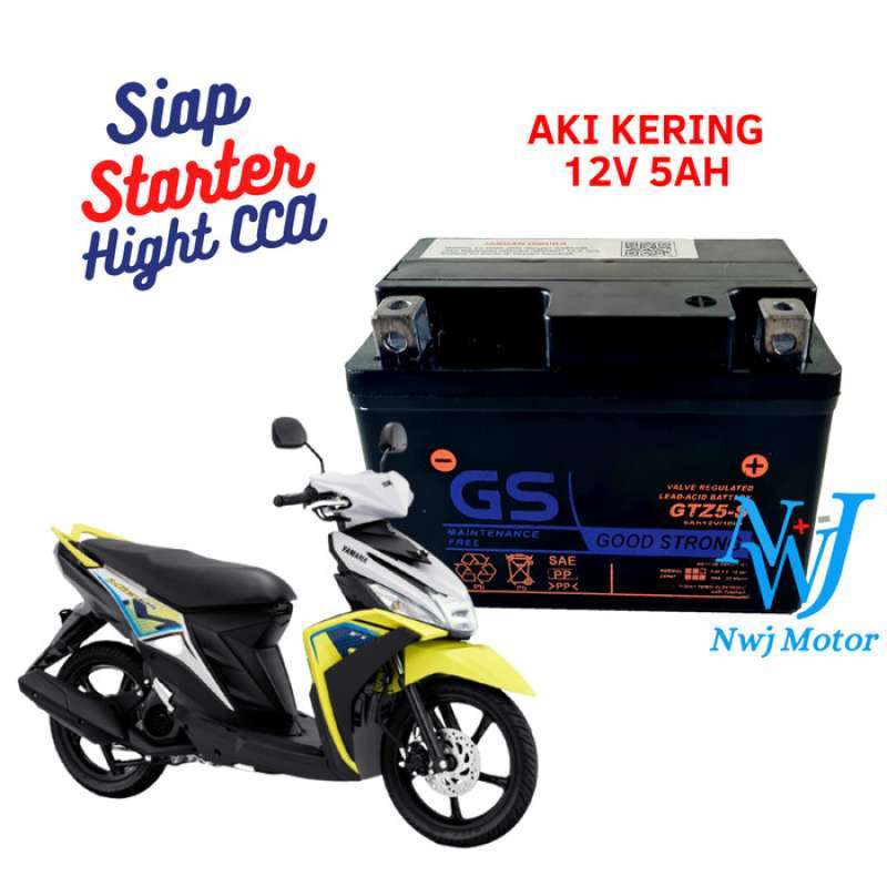 Jual Aki Motor Yamaha Mio M3, Mio J, Mio S, Mio Z Gtz5S Gs Y Accu