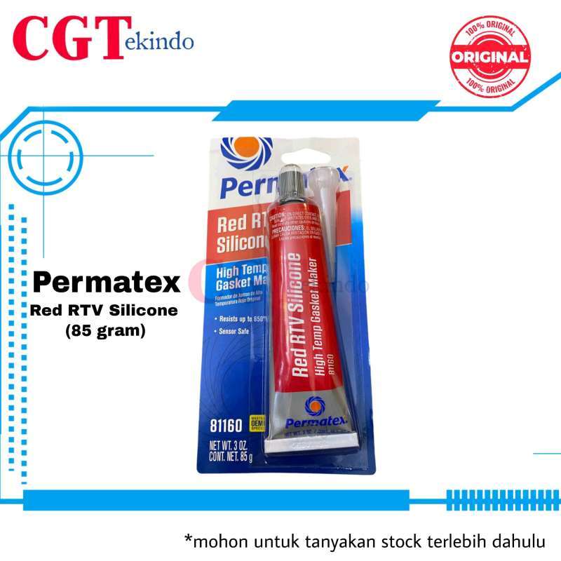 Jual Permatex Red Rtv High Temp Silicone Gasket Maker 85gr - Lem Paking ...