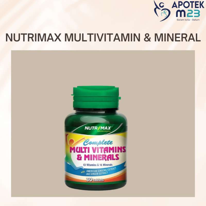 Jual NUTRIMAX MULTIVITAMIN & MINERAL di Seller Apotek M23 Odessa