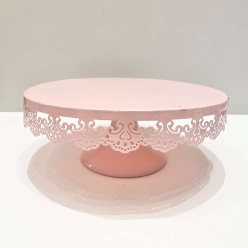 Promo Cake Stand Pink Or Blue 25cm / Cupcake Stand, Tempat Display Kue Merah Muda, 25cm New