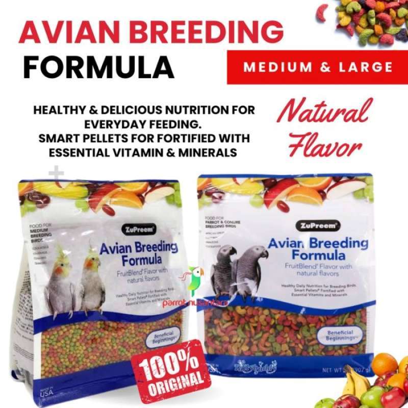 Promo Zupreem Avian Breeding Formula Makanan Burung Parrot Indukan
