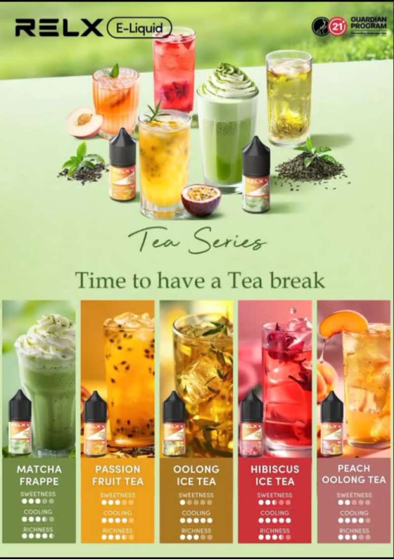 Relx Passion Fruit Tea Relx Pod Pro Longjing Ice Tea (3-Pack) Smooth Cool
