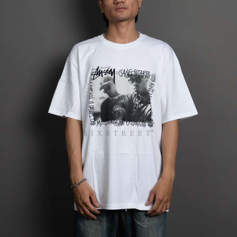 送料・関税込★Stussy★GANG STARR TAKE IT PERSONAL TEE★WHITE Stussy x Gang Starr Take It Personal Graphic Tee 23SS White