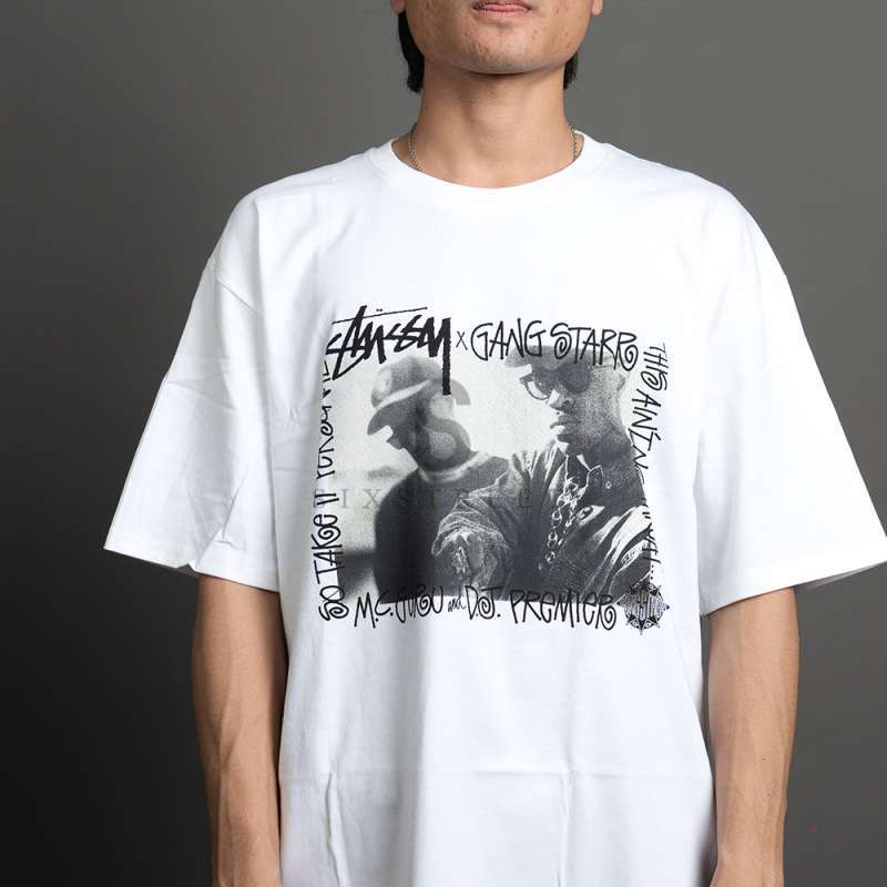 送料・関税込★Stussy★GANG STARR TAKE IT PERSONAL TEE★WHITE Stussy x Gang Starr Take It Personal Graphic Tee 23SS White
