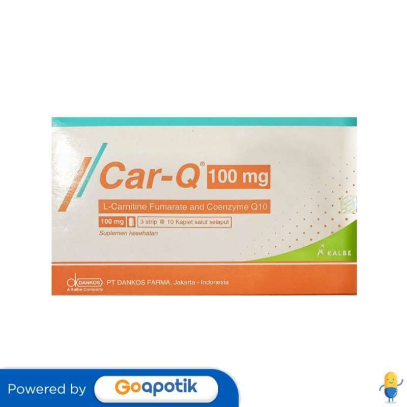 Jual Car-q 100 Mg Box 30 Kaplet Di Seller Apotek Sobat Medika - Pedungan,  Kota Denpasar | Blibli