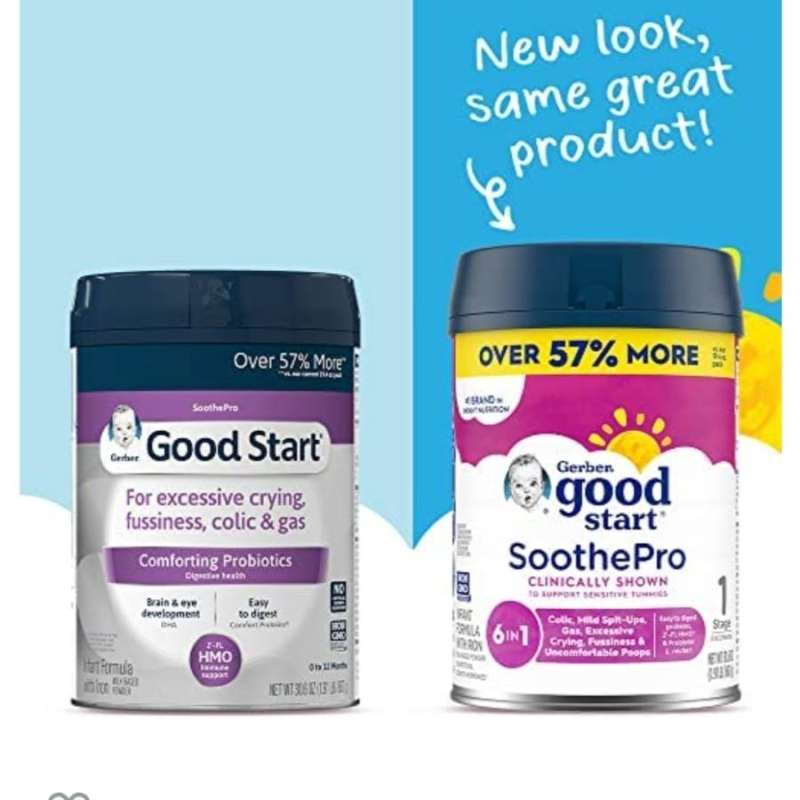 Colic Gerber Milk Formula USA Gerber Good Start Soothe (HMO