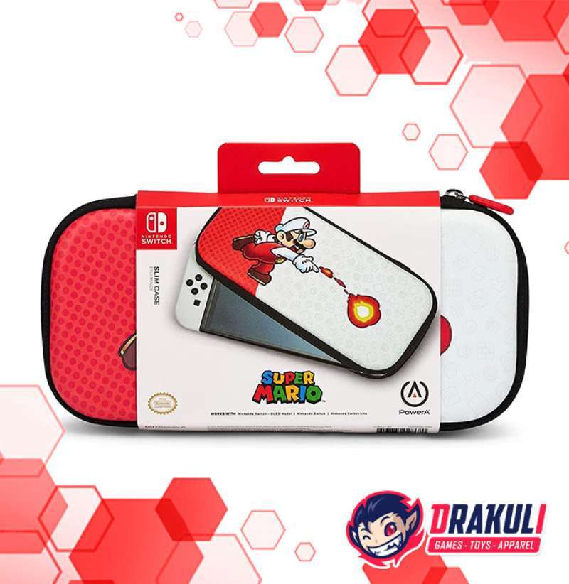 Nintendo Switch Power A Slim Case Fireball Mario (Switch/Switch Lite)