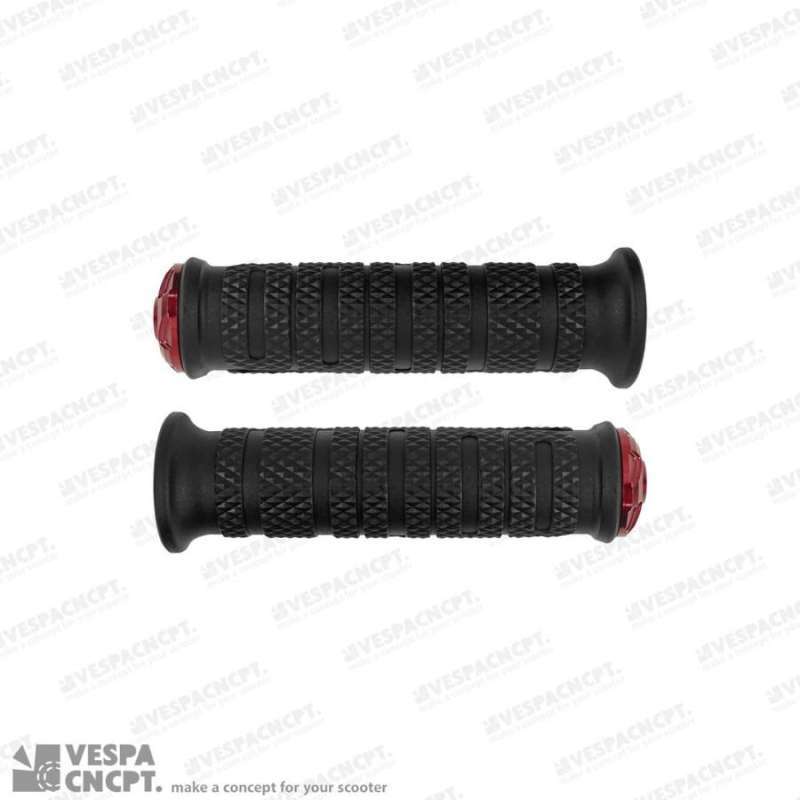 Handgrip Rcb Ahg88 Black Plus Stabilizer Red Vespa Sprint Primavera Lx S Lxv