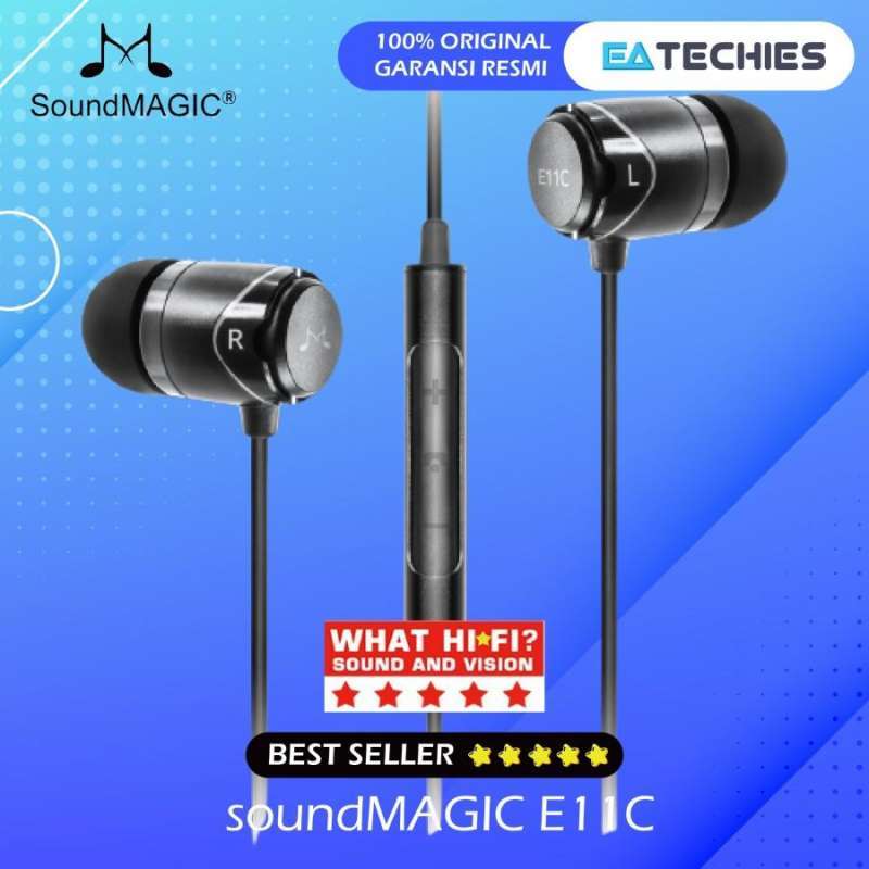 Promo Soundmagic E11c In Earphone With Mic Volume Control Black