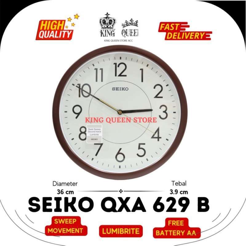 Promo Jam dinding Seiko QXA629B LumiBrite Diskon 23 di Seller Bento
