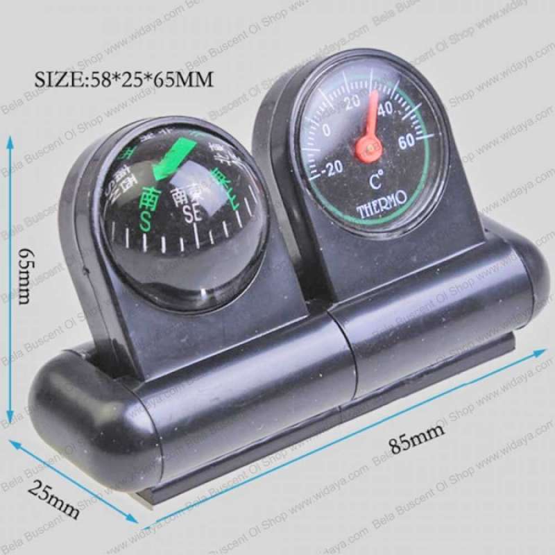 Jual Pengukur Suhu Termometer Mobil Klasik Classic Car Compass ...