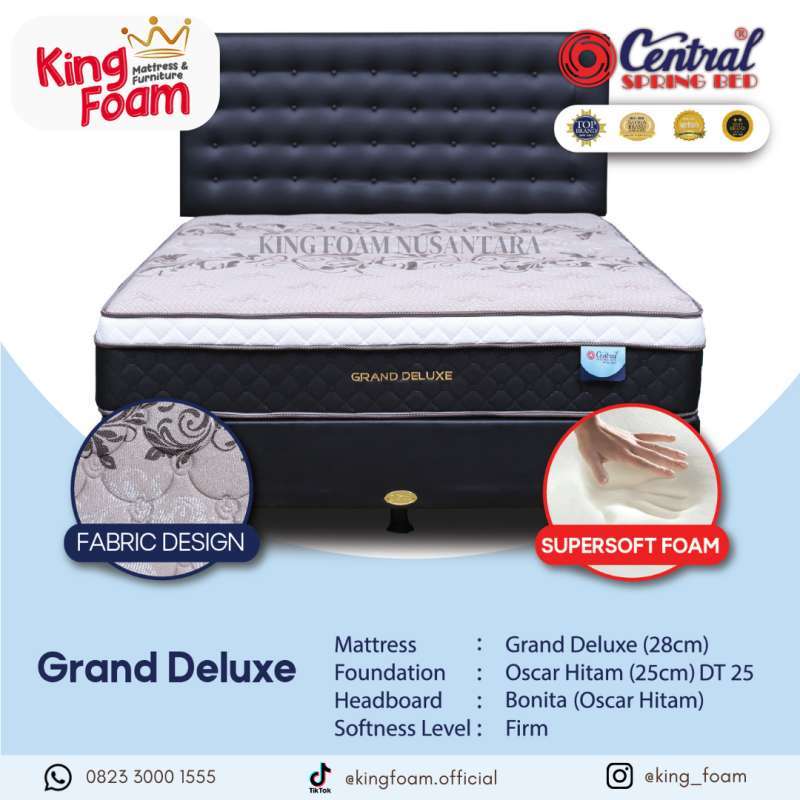 Jual Central Grand Deluxe Semua Ukuran Kasur Springbed (Full SET) HB