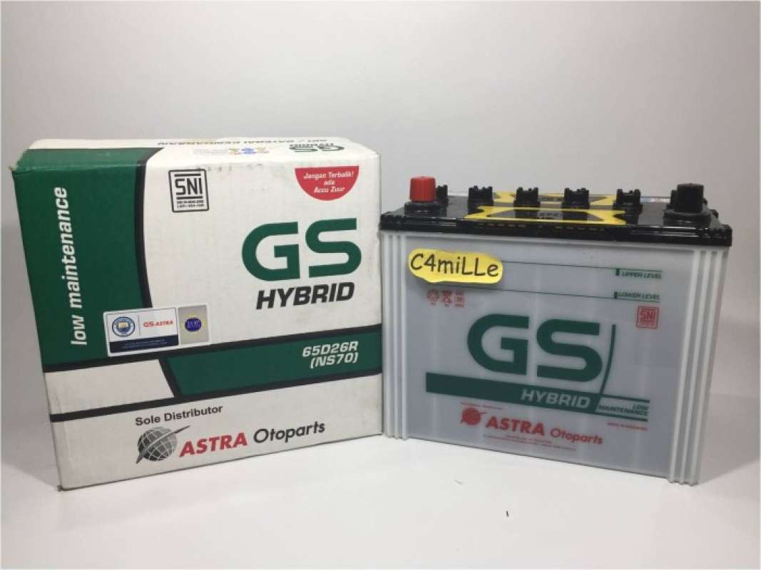 Jual AKI MOBIL GS HYBRID NS70 65D26R GS ASTRA KIJANG PANTHER LANCER