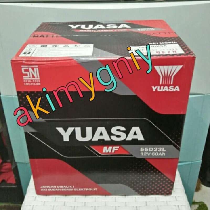 Promo aki 55d23l mf yuasa 12v 60ah aki kering atlas massiv ns gs Diskon