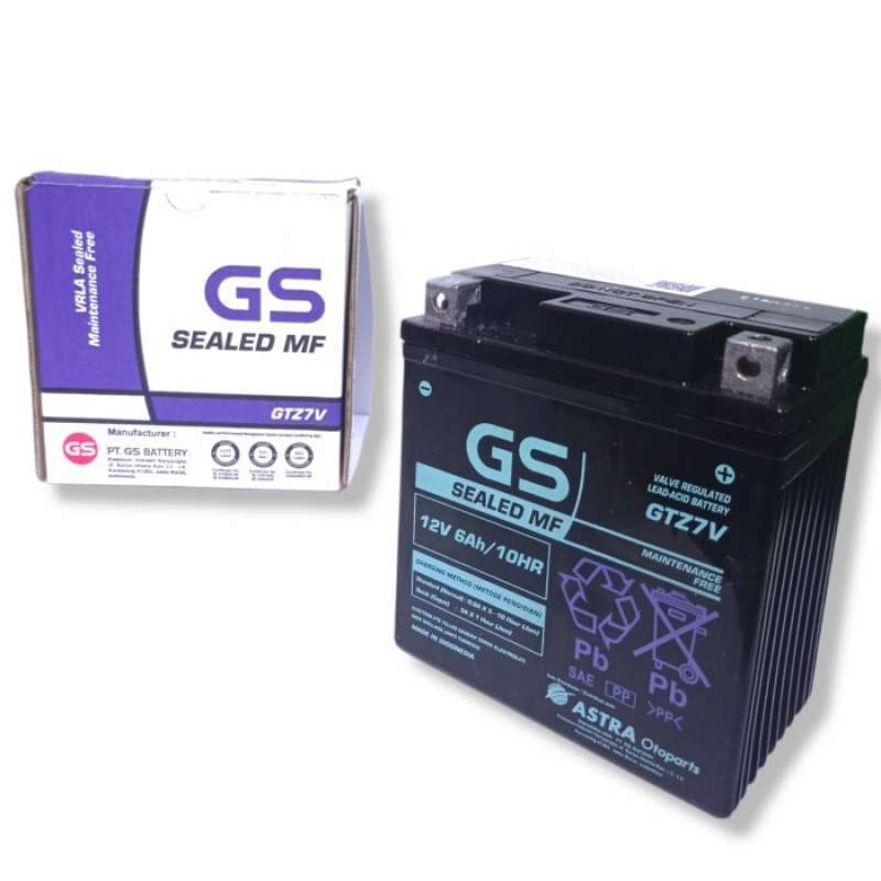 Promo New Aki Motor Vespa Lx 150 Gs Astra Gtz7V Aki Kering Diskon 25%