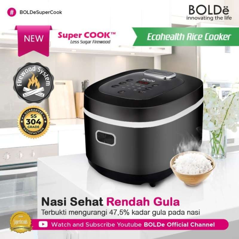 Jual Bolde Rice Cooker Less Sugar Untuk Kesehatan Anda Kapasitas 2