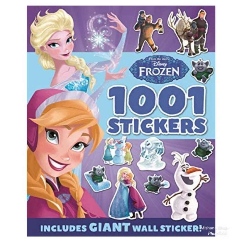 Jual Buku Activity 1001 Stickers Frozen Elsa Anna With Giant Wall