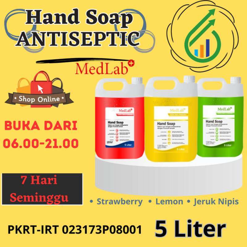 Promo Hand Soap Sabun Cuci Tangan Medlab Lemon 5 Liter Konsentrat ...