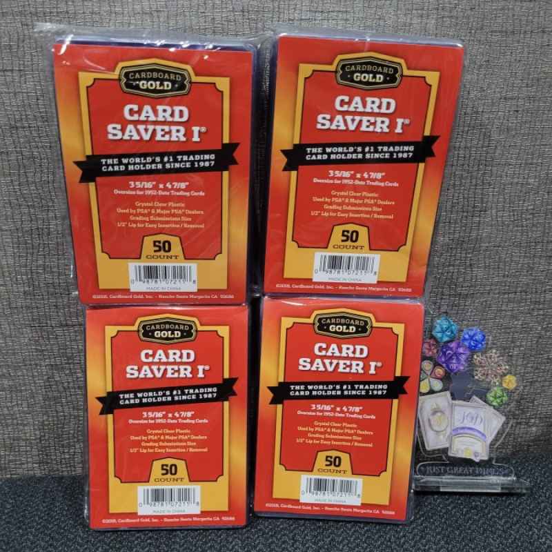 Card Grading Sleeves Card Saver 1 Semi-Rigid Plastic Holders - 50 - Foto 7