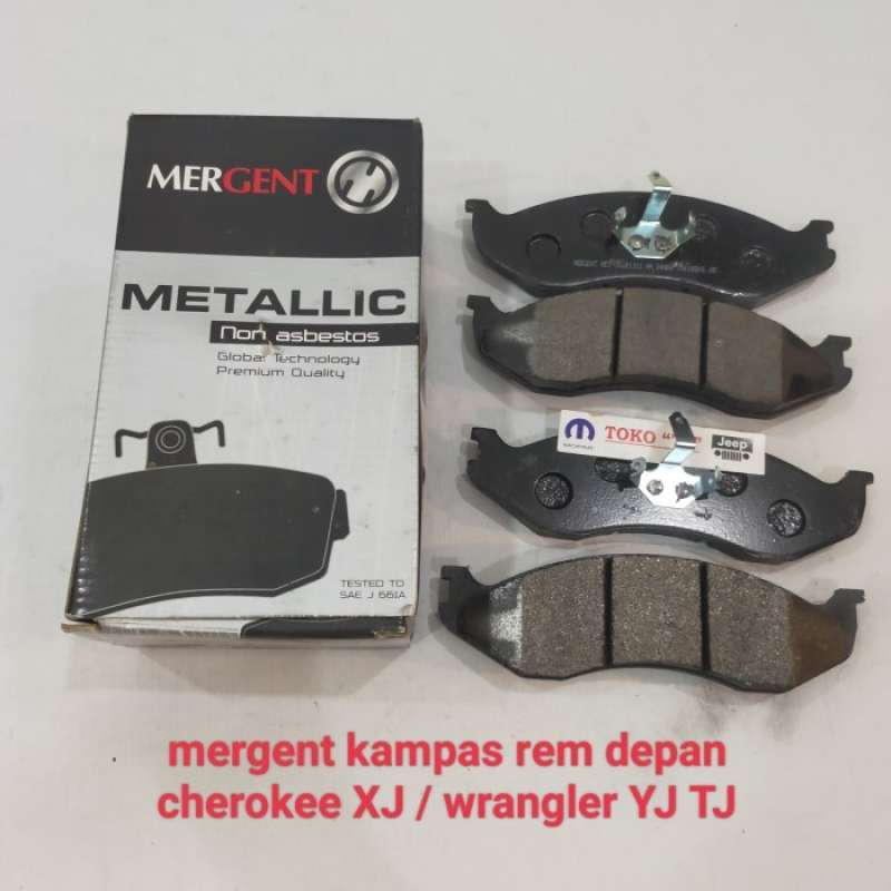 Promo Mergent Brake Pad Kampas Rem Depan Jeep Cherokee XJ ZJ Wrangler