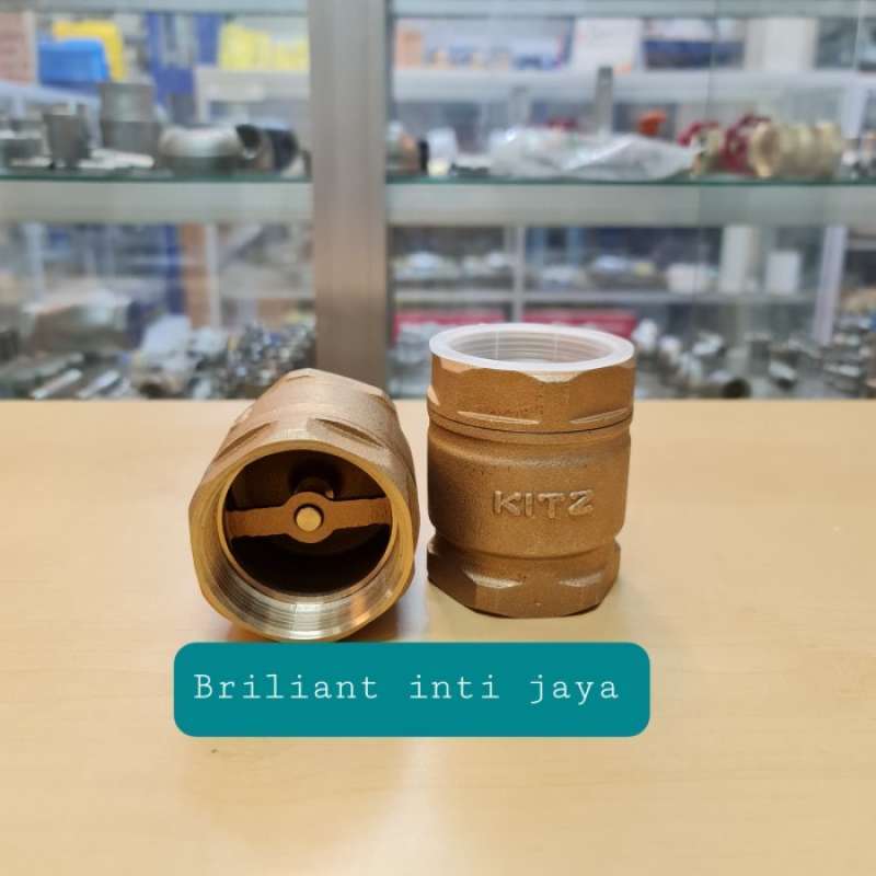 Jual Lift Check Valve Kitz / Tusen Klep 1 Inch / Foot Valve Kitz Brass