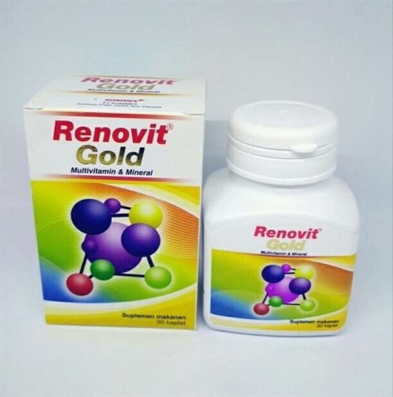Promo Renovit Gold Multivitamin Mineral Renovid Multi Vitamin Lansia