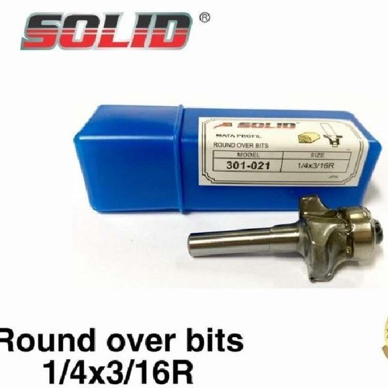 Jual Mata Router Mata Profil 301-021 Solid Round Over Bits Di Seller ...