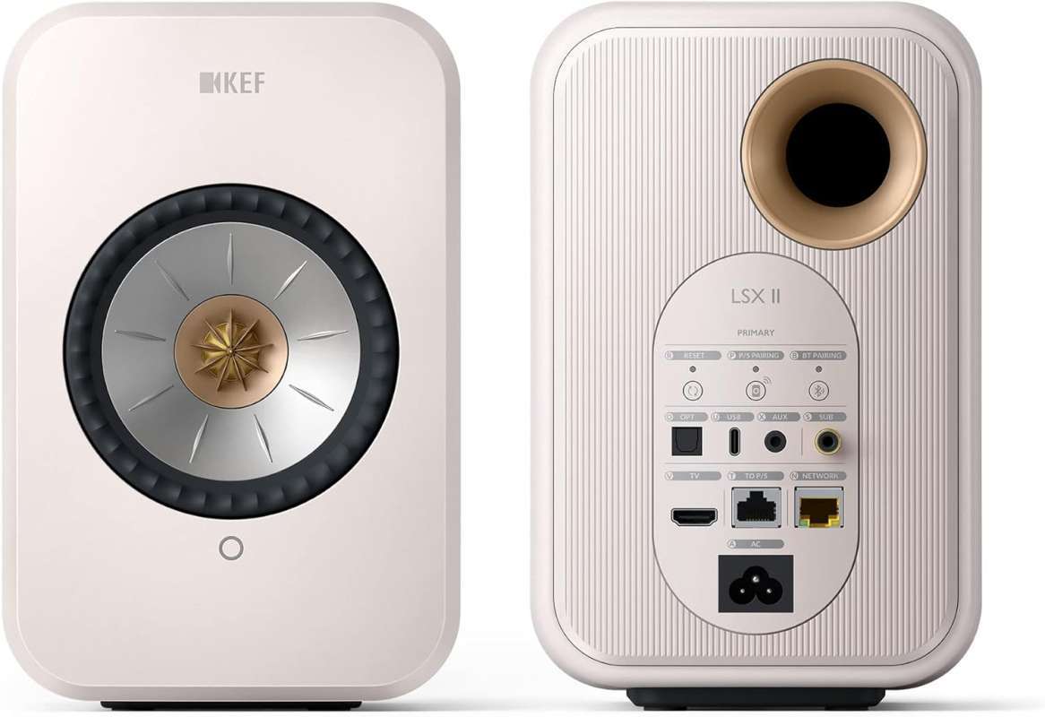 KEF LSX II Powered active wireless hi-fi bookshelf speaker