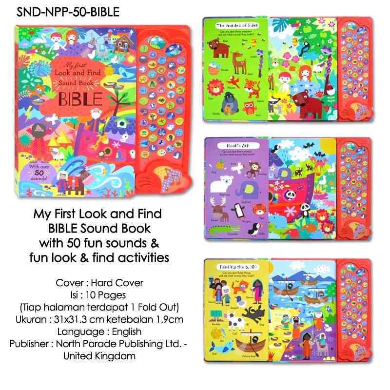 Jual Bible My First Look And Find Sound Books With 50 Fun Sounds & Fun ...